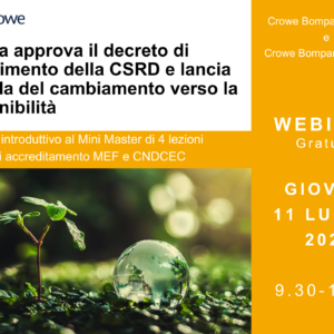 Lâ€™Italia approva il decreto di recepimento della CSRD e lancia la sfida del cambiamento verso la sostenibilitÃ 