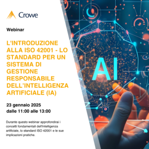 L'introduzione alla ISO 42001 â€“ lo standard per un sistema di gestione responsabile dellâ€™intelligenza artificiale (IA)