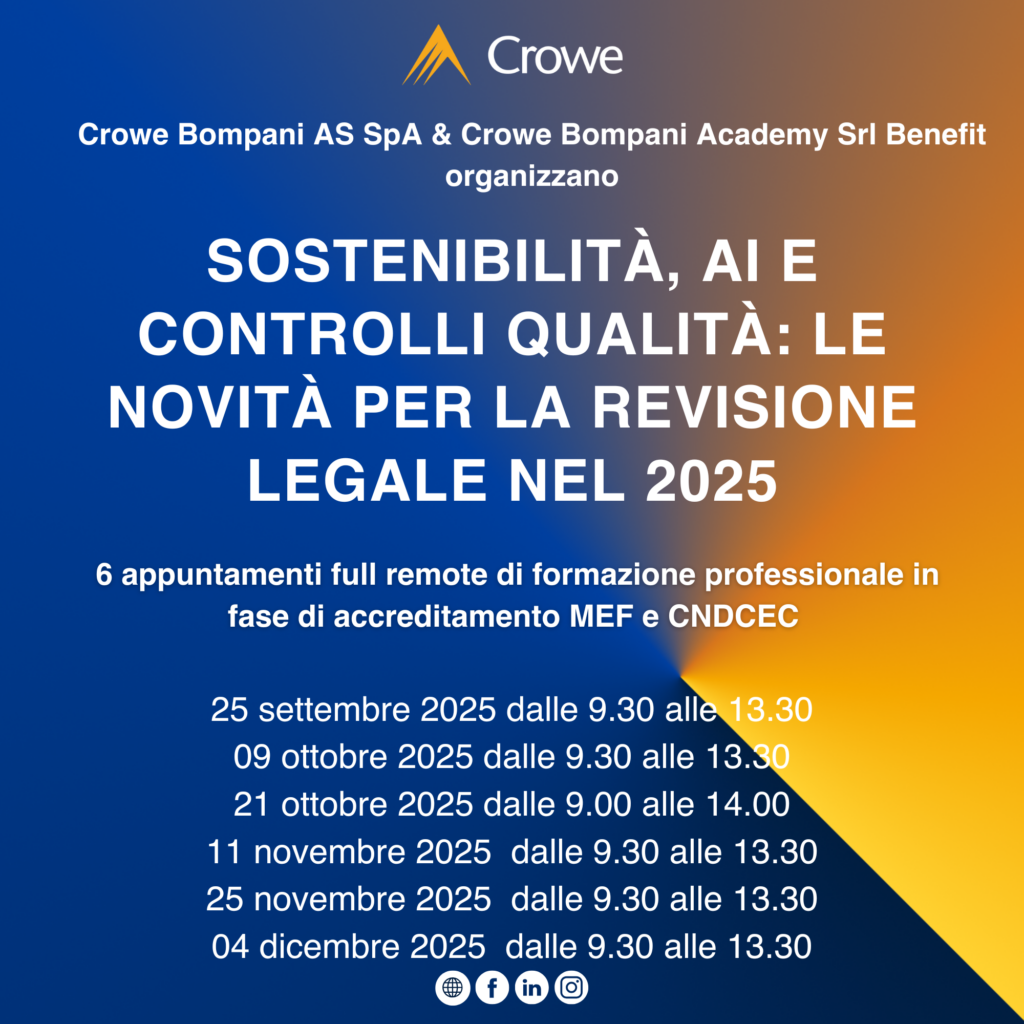 SostenibilitÃ , AI e Controlli QualitÃ : le novitÃ  per la Revisione Legale nel 2025